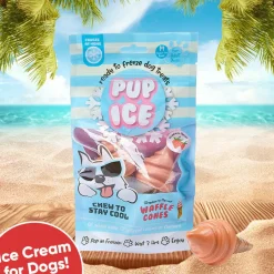 Ethical Pup Ice Waffle Cone Ready to Freeze Dog Treats, 2 pack