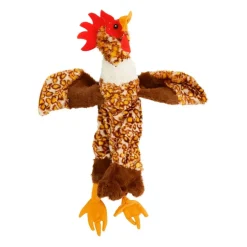 Ethical Skinneeez Stuffing-Free Plush Chicken Toy for Dogs (18