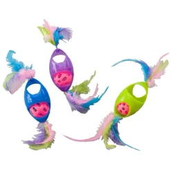 Ethical Tie Dye Jingle Roller Assorted Toy For Cat (8")