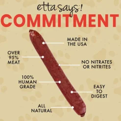 Etta Says! Beef Deli Sausages Meat Treats for Dogs