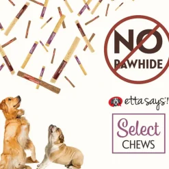 Etta Says! Crunchy Liver Dog Chew Treats, 7"