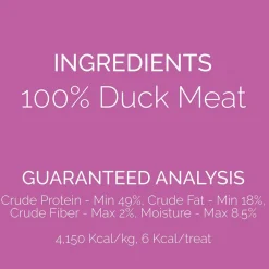 Etta Says! Eat Simple! 100% Freeze Dried Duck Never Cooked Dog Treats, 2.5-oz