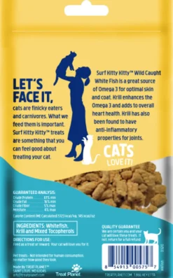 Etta Says! Kitty Kitty 100% Freeze Dried Krill Coated Whitefish Cat Treats (0.6 oz)