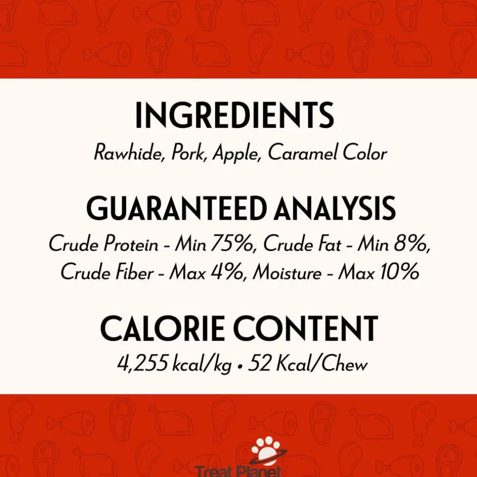 Etta Says! Premium Crunchy Chew Bars Pork + Apple Dog Treats, 12 count
