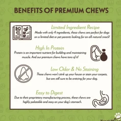 Etta Says! Premium Crunchy Chew Bars Chicken + Chia Dog Treats, 12 count