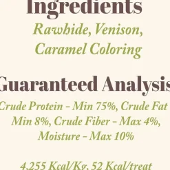 Etta Says! Premium Crunchy Deer Dog Chew Treats, 7