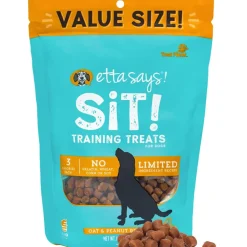 Etta Says! Sit! Training Treats for Dogs Oat & Peanut Flavor, 16-oz