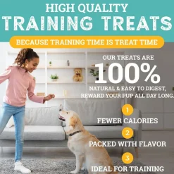 Etta Says! Sit! Training Treats for Dogs Peanut Butter Flavor, 6-oz