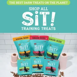 Etta Says! Sit! Training Treats for Dogs Cheese Flavor, 6-oz