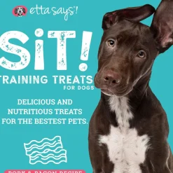 Etta Says! Sit! Training Treats for Dogs Bacon Flavor, 6-oz