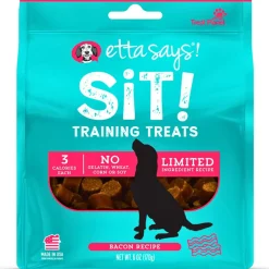 Etta Says! Sit! Training Treats for Dogs Bacon Flavor, 6-oz
