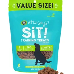 Etta Says! Sit! Training Treats for Dogs Cheddar Cheese Flavor, 16-oz