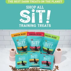 Etta Says! Sit! Training Treats for Dogs Cheddar Cheese Flavor, 16-oz