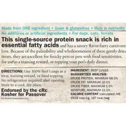 Evanger's Freeze-Dried Beef Lungs Dog & Cat Treats (2 oz)