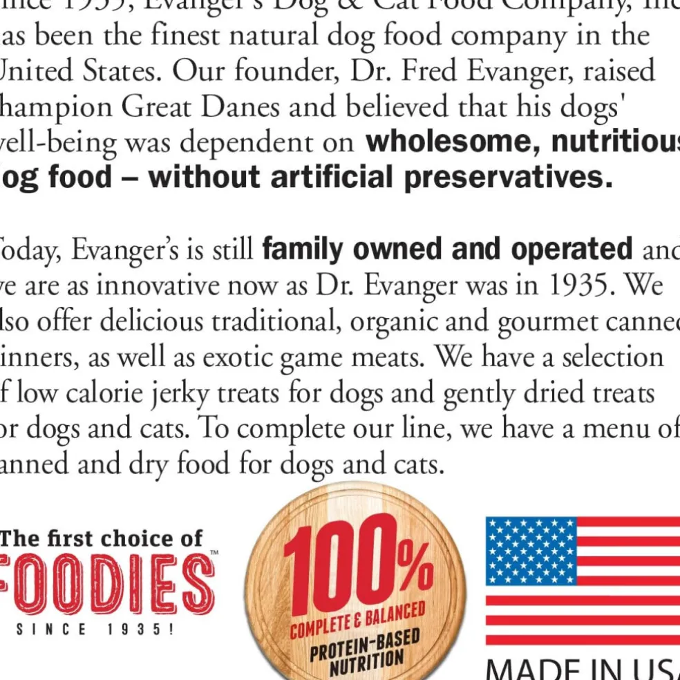 Evanger's Nothing But Natural Holistic Chicken Recipe Jerky Dog Treats (4.5 oz)