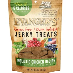 Evanger's Nothing But Natural Holistic Chicken Recipe Jerky Dog Treats (4.5 oz)