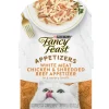 Fancy Feast Appetizers Grain-Free White Meat Chicken & Shredded Beef Appetizer in Savory Broth Wet Cat Food, 1.1-oz tray, case of 10