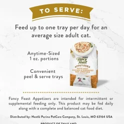 Fancy Feast Appetizers Grain-Free White Meat Chicken & Shredded Beef Appetizer in Savory Broth Wet Cat Food, 1.1-oz tray, case of 10