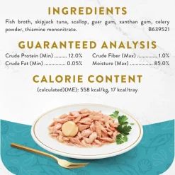 Fancy Feast Appetizers Light Meat Tuna with a Scallop Topper Lickable Cat Treats, 1.1-oz tray, case of 10