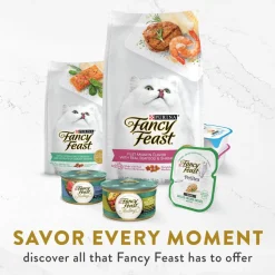 Fancy Feast Appetizers Light Meat Tuna with a Scallop Topper Lickable Cat Treats, 1.1-oz tray, case of 10