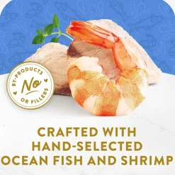 Fancy Feast Appetizers Oceanfish with a Shrimp Topper Lickable Cat Treats, 1.1-oz tray, case of 10