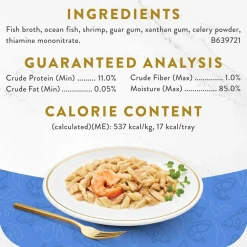 Fancy Feast Appetizers Oceanfish with a Shrimp Topper Lickable Cat Treats, 1.1-oz tray, case of 10
