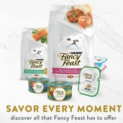 Fancy Feast Appetizers Oceanfish with a Shrimp Topper Lickable Cat Treats, 1.1-oz tray, case of 10