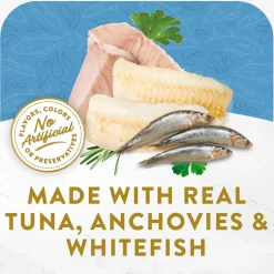 Fancy Feast Classic Broths with Tuna, Anchovies & Whitefish Supplemental Wet Cat Food Pouches, 1.4-oz pouch, case of 16