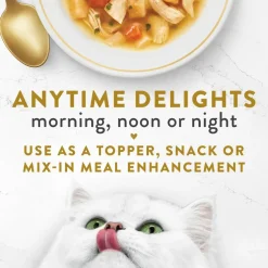 Fancy Feast Classic Broths with Chicken & Vegetables Supplemental Wet Cat Food Pouches, 1.4-oz, case of 16