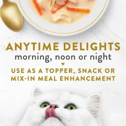 Fancy Feast Creamy Broths with Tuna, Chicken & Whitefish Supplemental Wet Cat Food Pouches, 1.4-oz, case of 16
