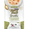 Fancy Feast Creamy Broths with Chicken & Vegetables Supplemental Wet Cat Food Pouches, 1.4-oz, case of 16