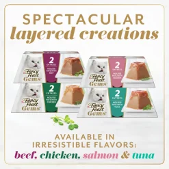 Fancy Feast Gems Mousse Pate Chicken & Gravy Halo Wet Cat Food (2 oz x 16 trays)
