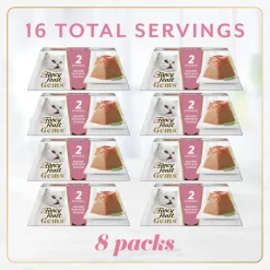 Fancy Feast Gems Mousse Pate Salmon & Gravy Halo Wet Cat Food (2 oz x 16 servings)