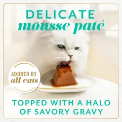 Fancy Feast Gems Mousse Pate Tuna & Gravy Halo Wet Cat Food (2 oz x 16 trays)