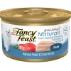Fancy Feast Gourmet Naturals Trout & Tuna Recipe Pate Canned Cat Food, 3-oz, case of 12