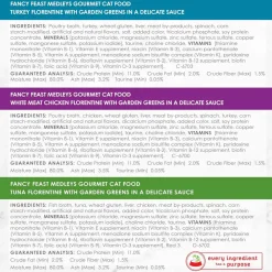 Fancy Feast Medleys Florentine Wet Cat Food Variety Pack, 3-oz case of 24