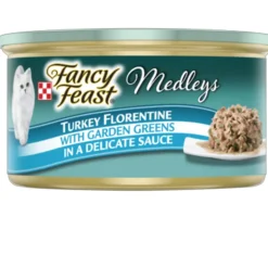 Fancy Feast Medleys Tender Turkey Tuscany in Sauce Wet Cat Food, 3-oz case of 24