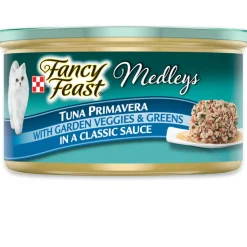 Fancy Feast Medleys Tuna Primavera in Sauce Wet Cat Food, 3-oz case of 24