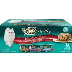 Fancy Feast Medleys Tuscany Wet Cat Food Variety Cat, 3-oz case of 24