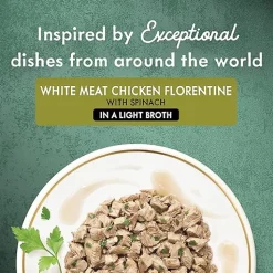 Fancy Feast Medleys White Meat Chicken Florentine in Sauce Wet Cat Food, 3-oz case of 24