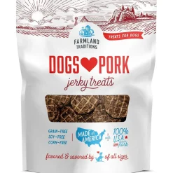 Farmland Traditions Dogs Love Pork Jerky Grain-Free Jerky Dog Treats