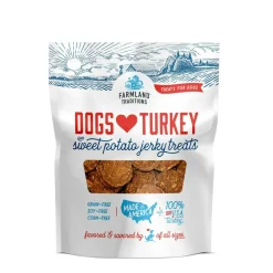 Farmland Traditions Dogs Love Turkey & Sweet Potato Grain-Free Jerky Dog Treats