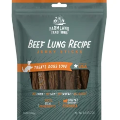Farmland Traditions Simple Snacks Beef Lung Jerky Sticks Dog Treats (8.2 oz)