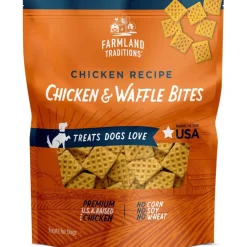 Farmland Traditions Simple Snacks Chicken & Waffle Bites Dog Treats