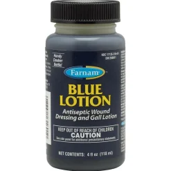 Farnam Blue Lotion Antiseptic Wound Dressing and Gall Lotion For Horses & Dogs(4 oz)