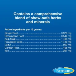 Farnam Cough Free Respiratory Supplement Health Pellets for Horses