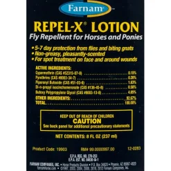 Farnam Repel-X Fly Repellent Lotion for Horses (8 oz)