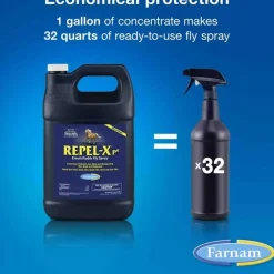 Farnam Repel-X Pe Emulsifiable Fly Repellent Horse Spray (Gallon)