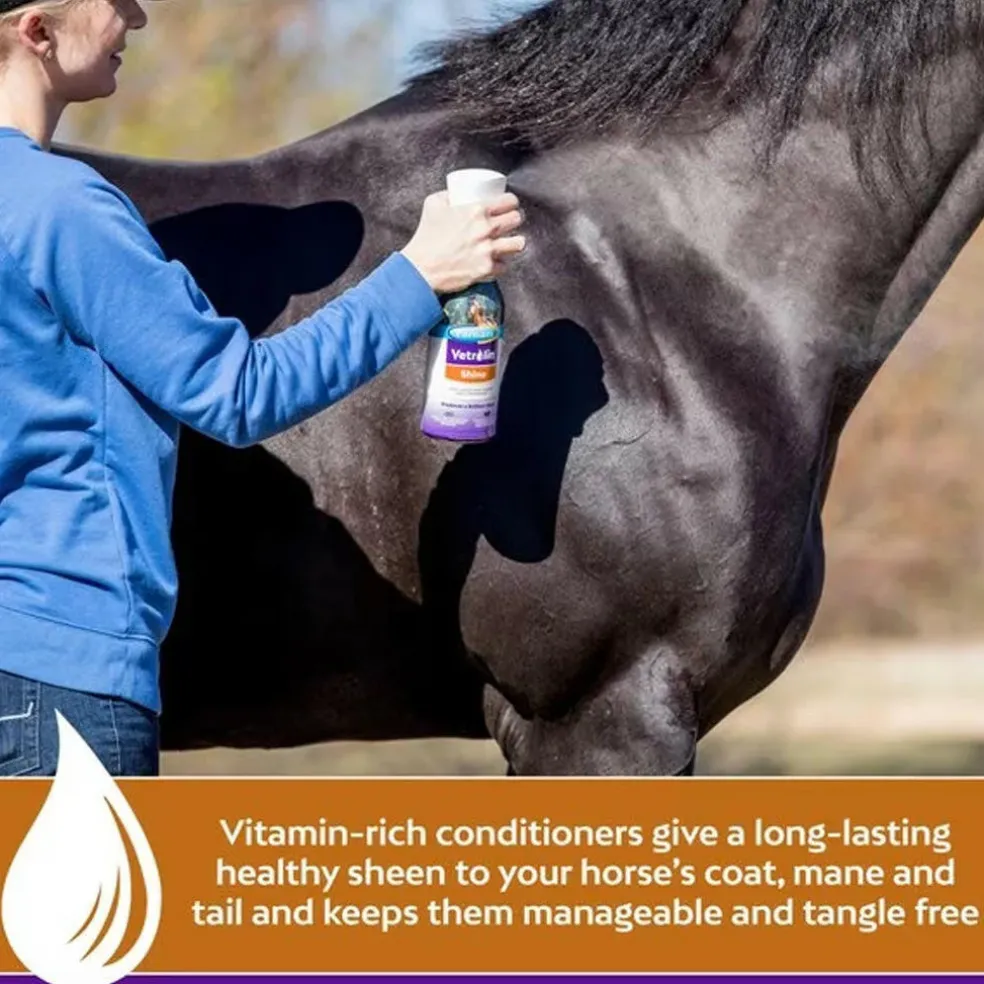 Farnam Vetrolin Shine High-Luster Dog & Horse Coat Polish & Conditioner Spray (64 oz)