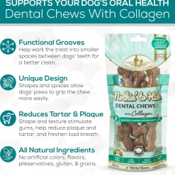 Fieldcrest Farms Nothin' to Hide Dental Wave Beef Dog Treat, 8-pack